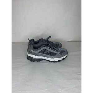 Skechers Memory Foam Mens Wide Fit Athletic Shoes Sneakers Air Cooled Gray‎ Sz 9